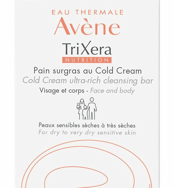Avene Trixera Nutrition Cold Cream Ultra-Rich Cleansing Bar