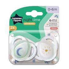 Tommee Tippee Night Soother 2X 0 – 6m